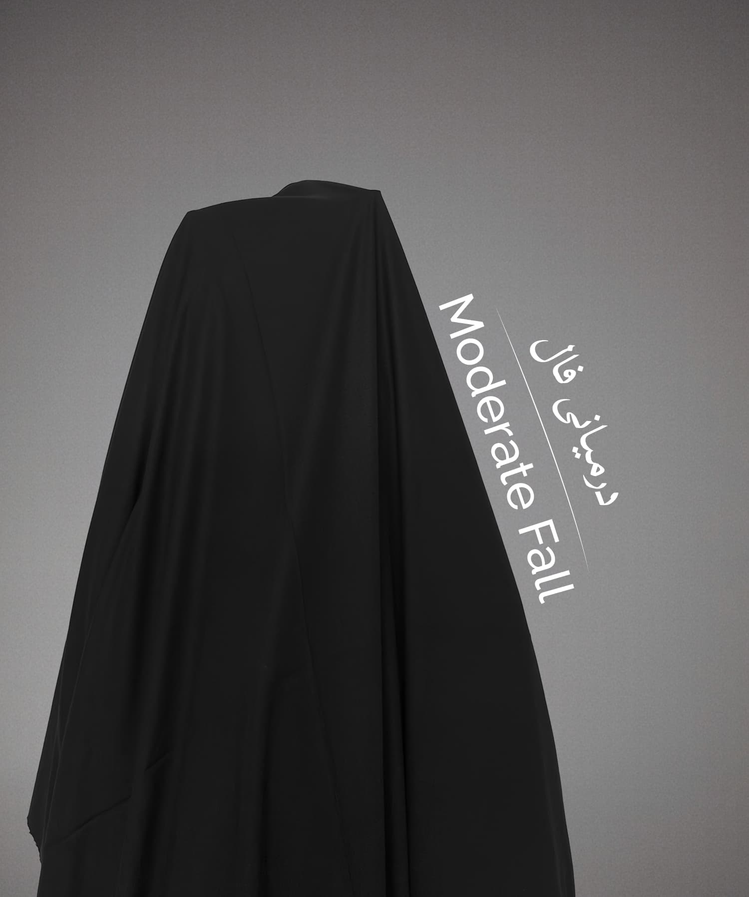 Velair – Black displayed on stand | Draping and fall